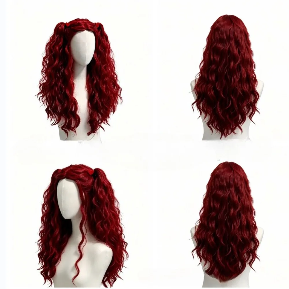 2026 Red Blue Long Curly Synth - đánh giá và giá Women'S Red Accessories
