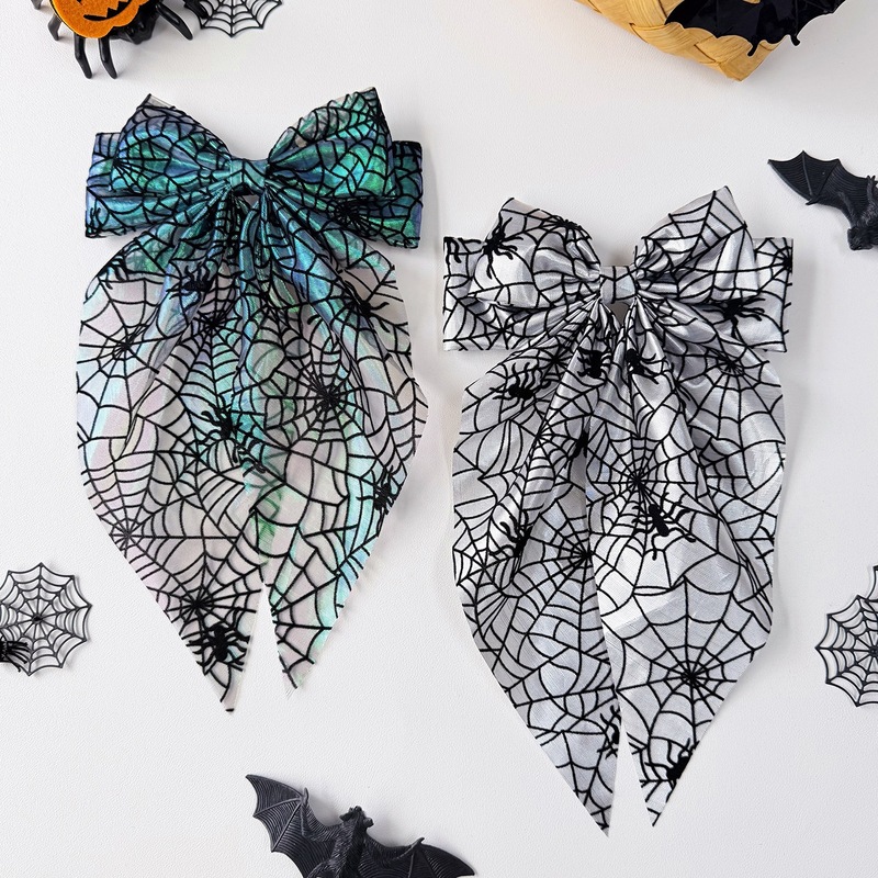Halloween Spider Web Bow Hair  - đánh giá và giá Women'S Emo Accessories